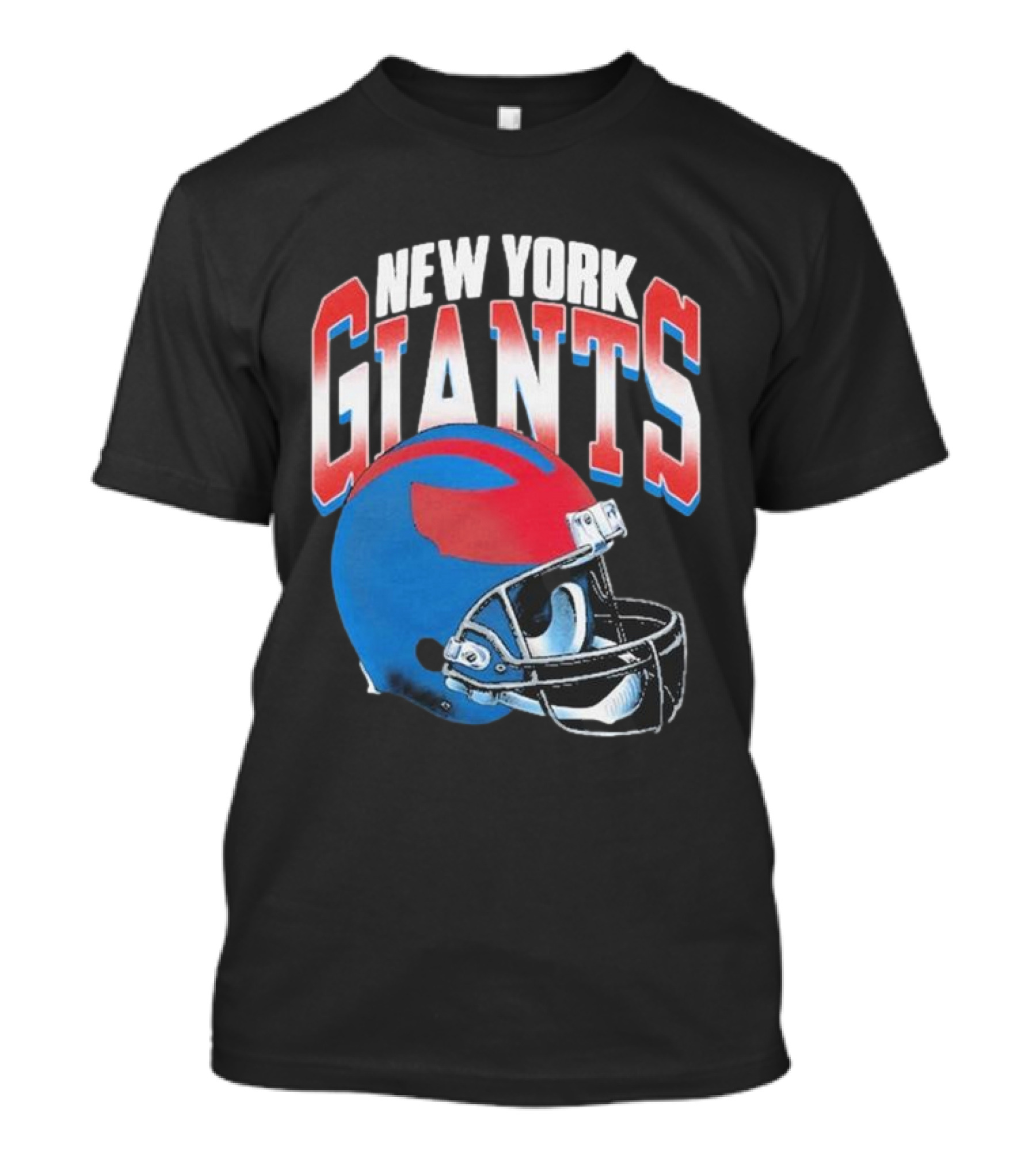 NEW YORK GIANTS GRADIENT HELMET BLUE RED T-Shirt