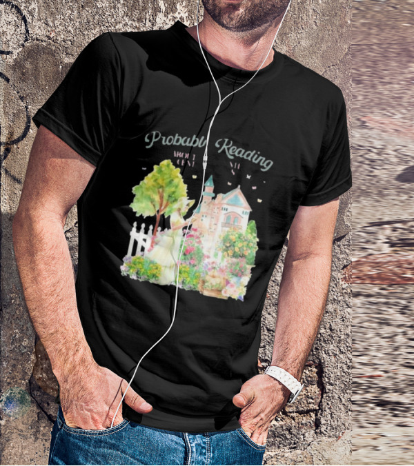 Opal And June Probably Reading About Dukes Victorian Garden Scene T-Shirt