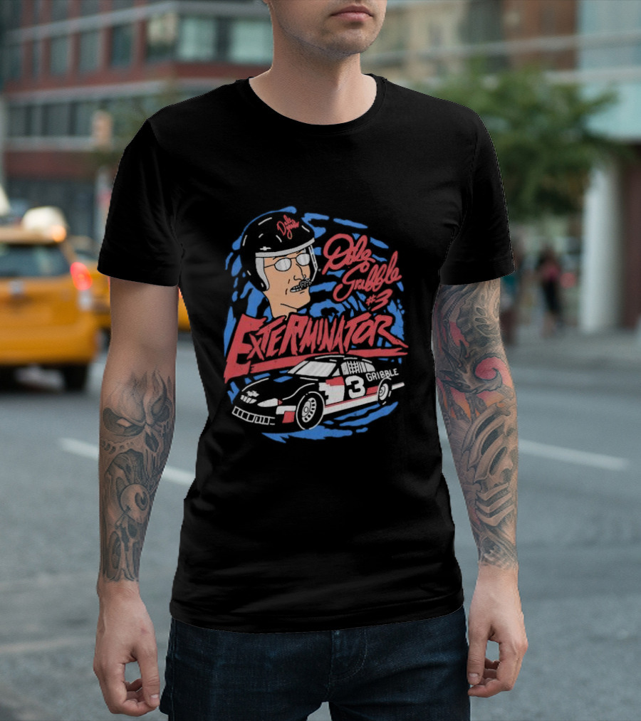Dale Gribble Exterminator #3 Race Car Gribble T-Shirt