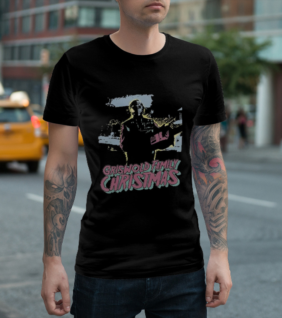 Griswold Family Christmas with Jason Voorhees Holiday Mashup T-Shirt