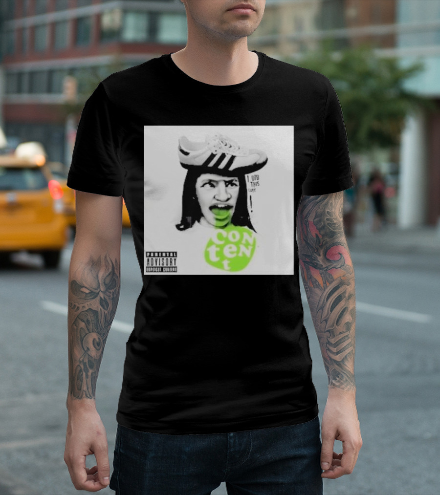 Parental Advisory Content Members Show Album I Did This Luke Shoe T-Shirt