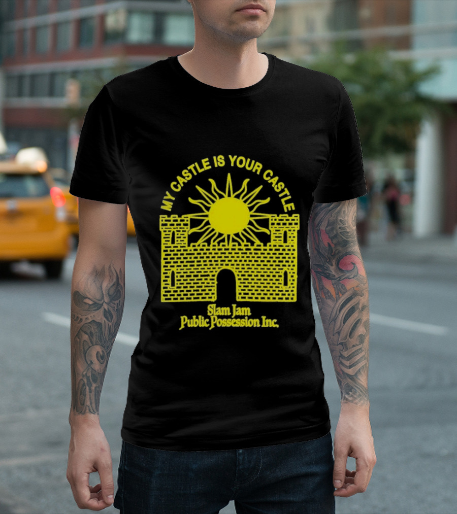 My Castle Is Your Castle Sun Design Slam Jam Public Possession Inc T-Shirt
