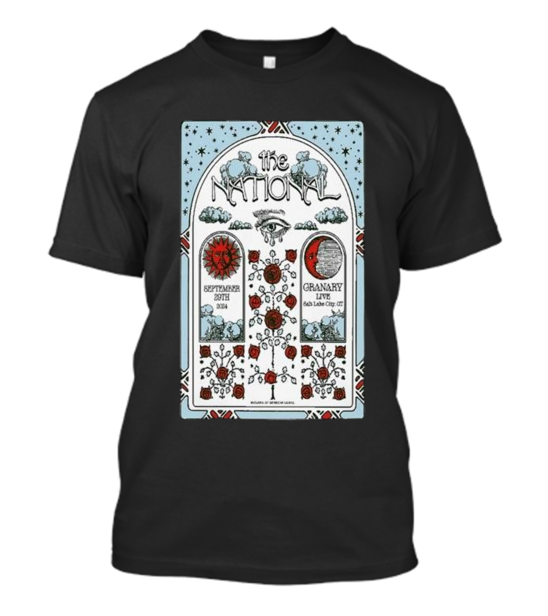 The National Concert Poster September 29 2024 Granary Live Salt Lake City Unique T-Shirt