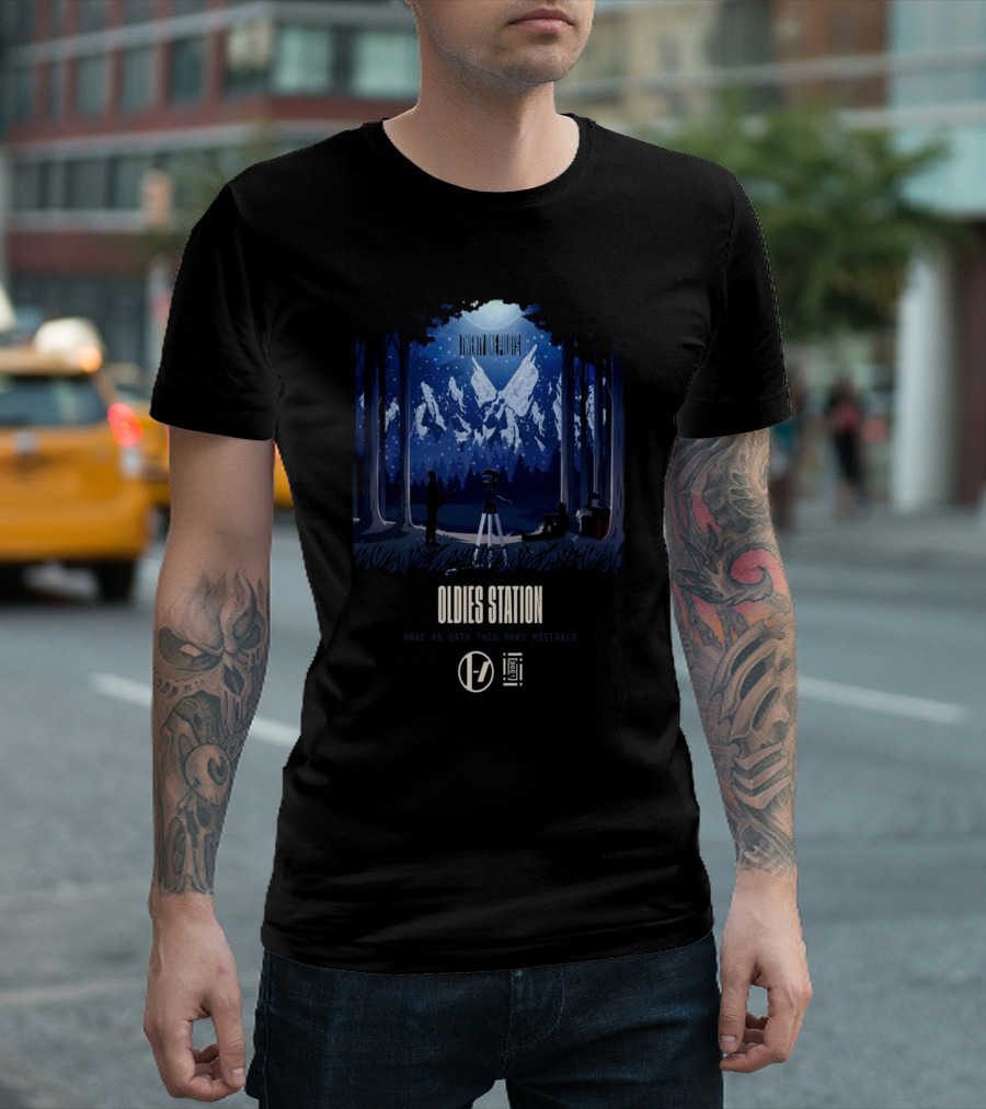 Twenty One Pilots Oldies Station Make An Oath Then Make Mistakes Night Scene T-Shirt