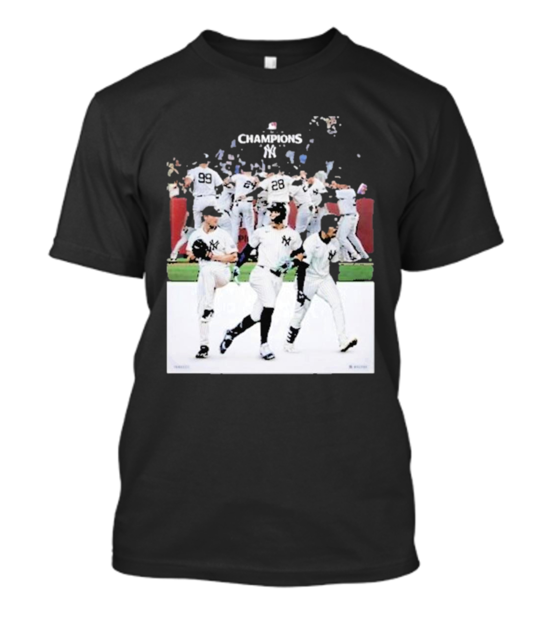 Yankees Champions 2024 Celebration MLB Players T-Shirt