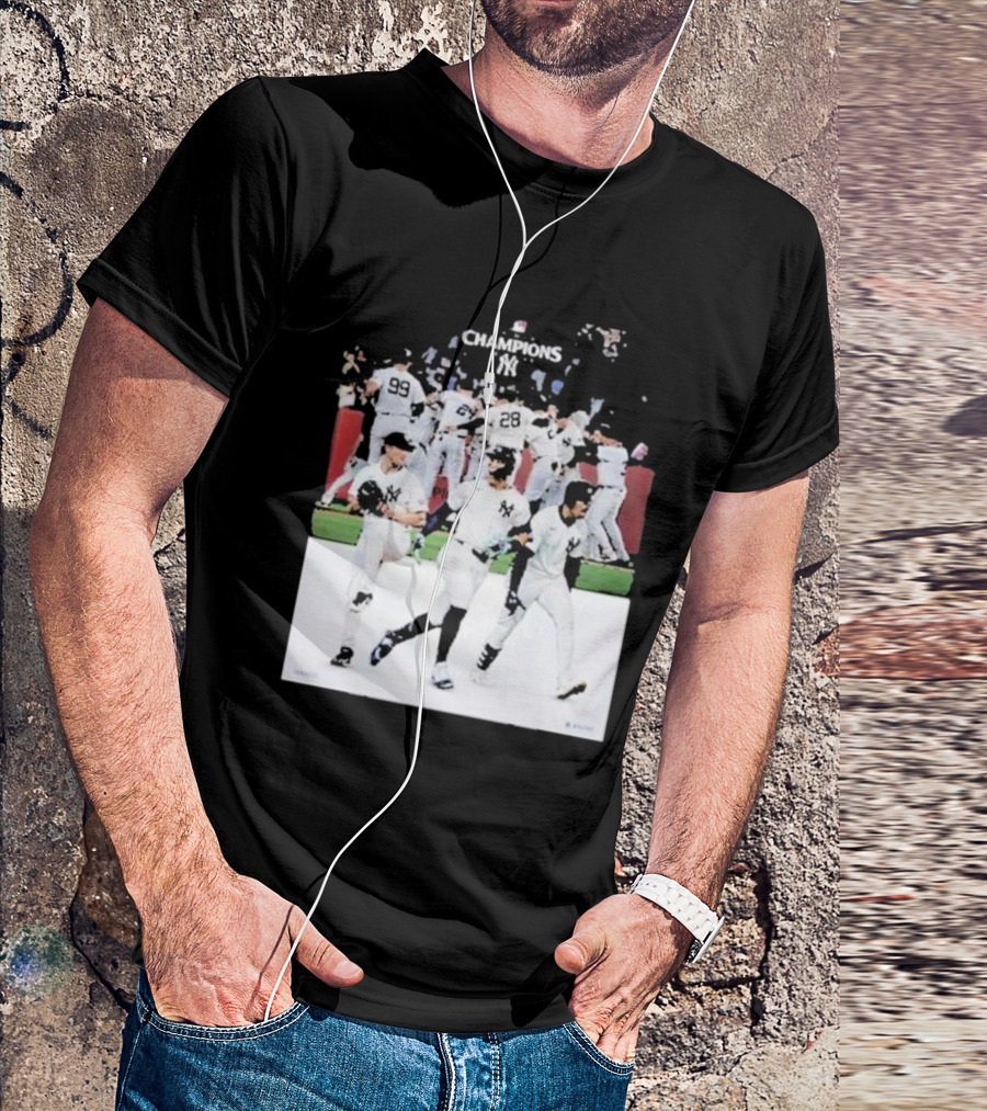 Yankees Champions 2024 Celebration MLB Players T-Shirt