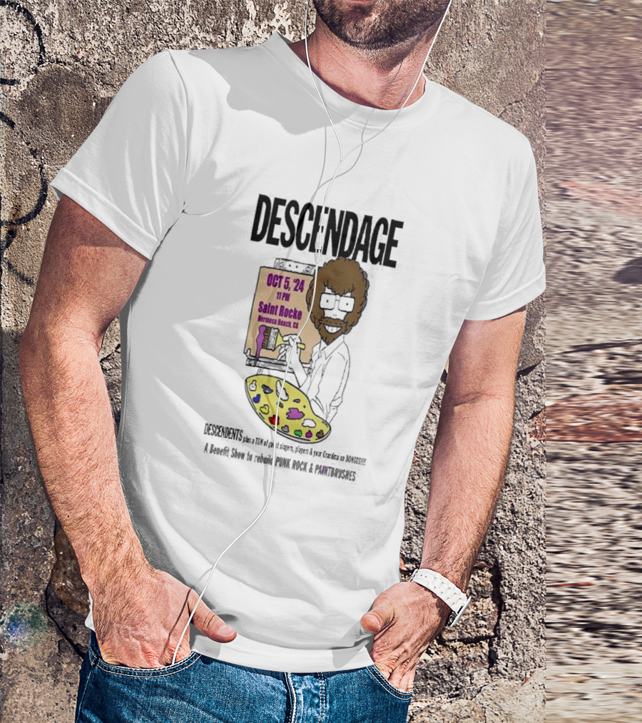Descendage Featuring Descendents Plus Guest Singers At Saint Rocke Hermosa Beach Benefit For Punk Rock And Paintbrushes October 5 T-Shirt