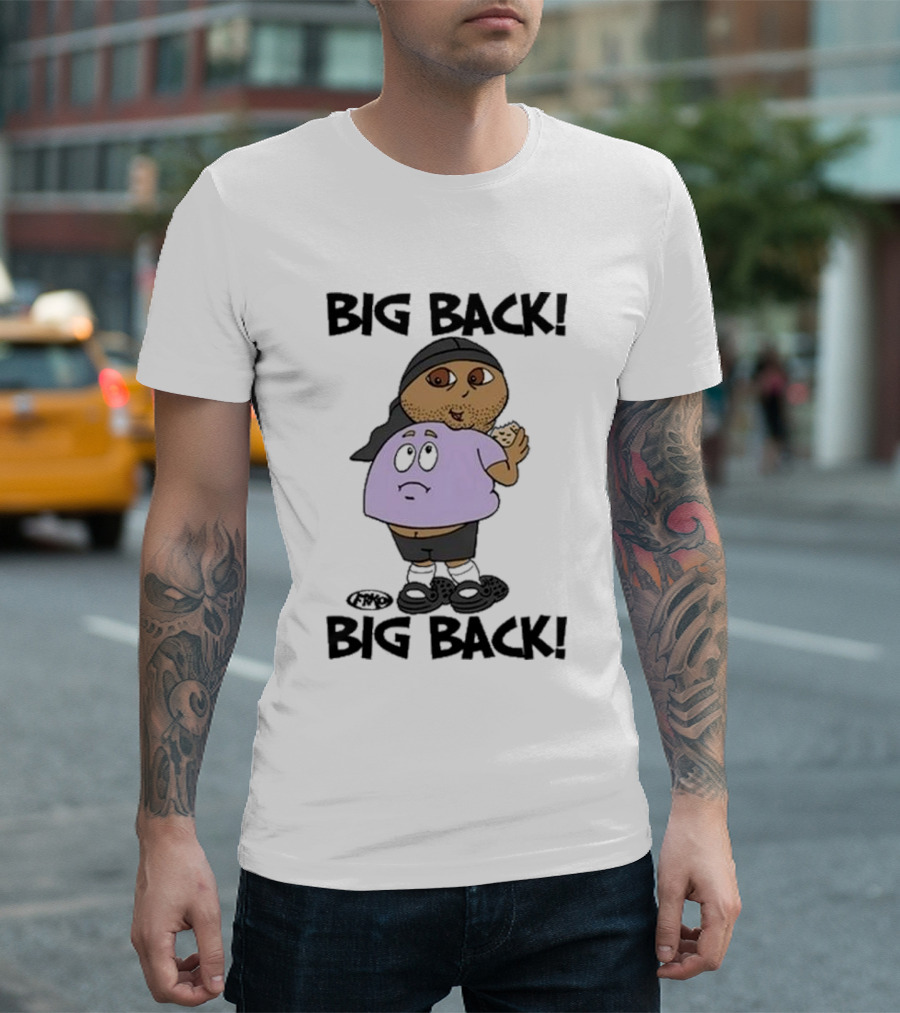 Frk Opestcontrol Store Big Back Big Back Character Eating Cookie T-Shirt