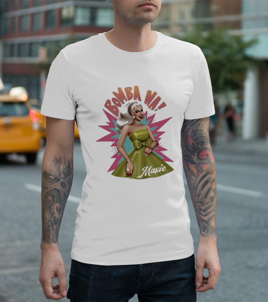 Bomba Na Maxie Vintage Style Pin-Up T-Shirt