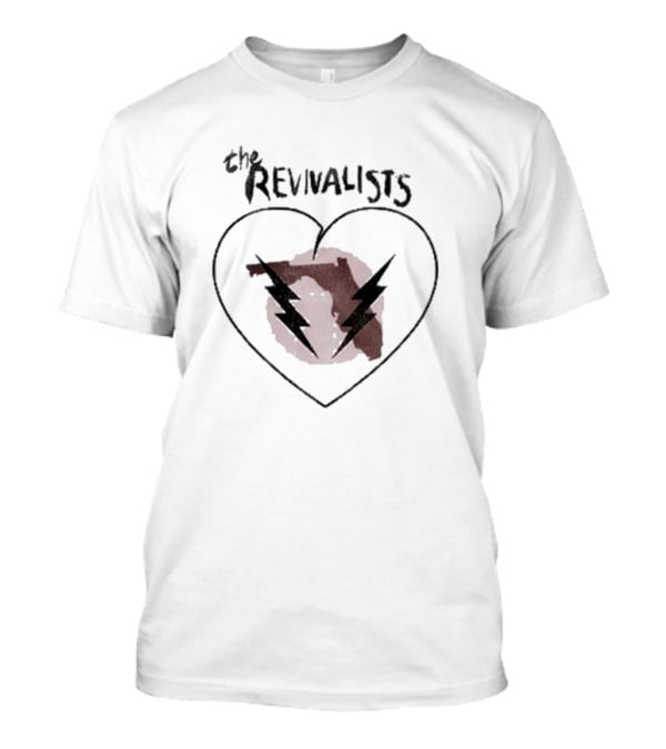 The Revivalists Heart Florida Lightning Bolt T-Shirt