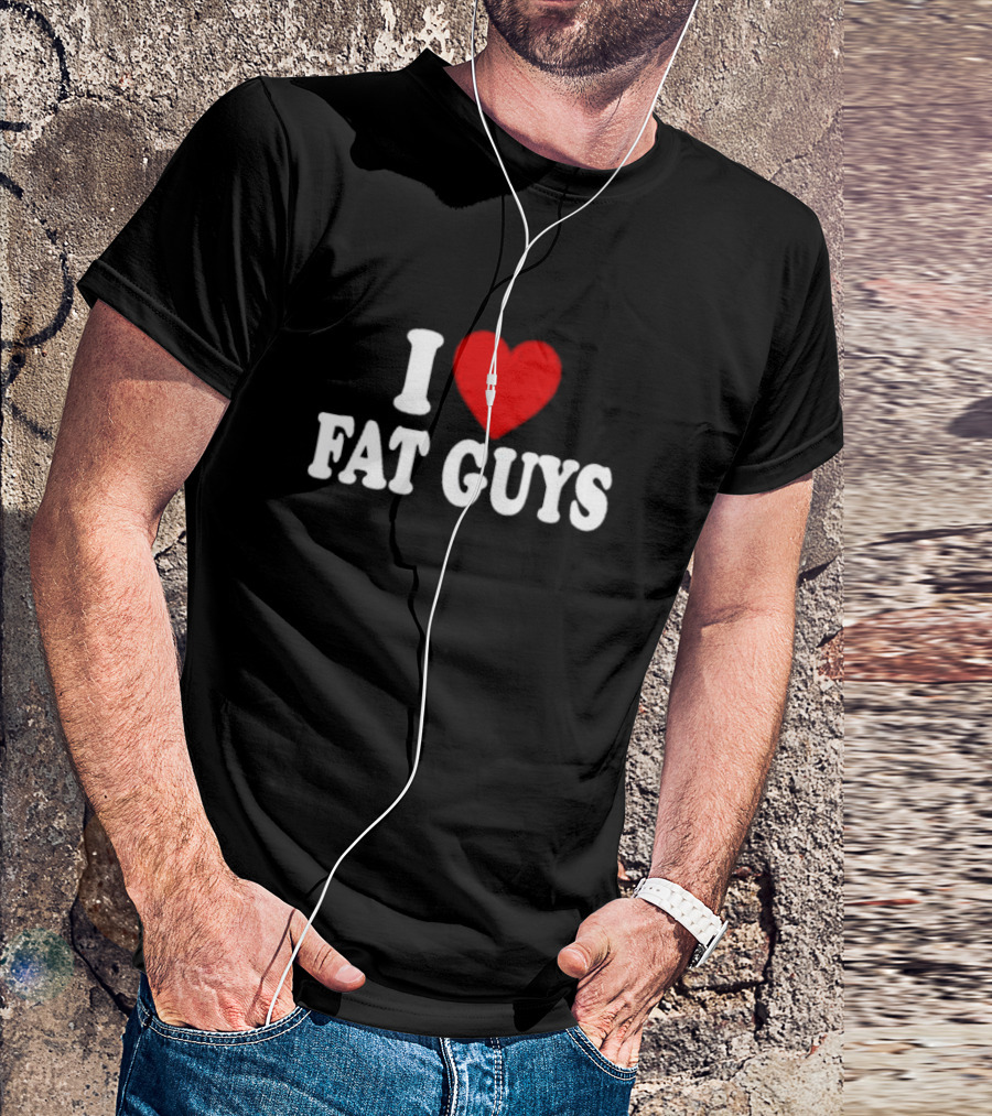 I Heart Fat Guys Alexis XJ Wearing T-Shirt