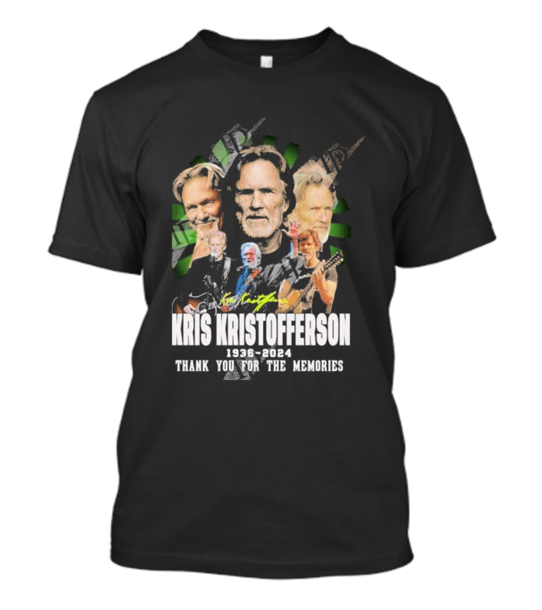 Kris Kristofferson 1936-2024 Thank You For The Memories T-Shirt