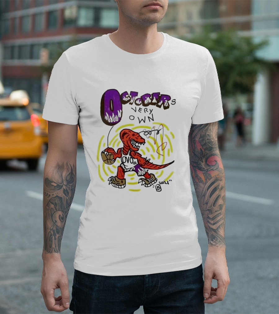OCTOBER VERY OWN OVO Basketball Dinosaur T-Shirt