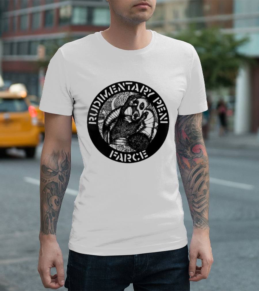 Rudimentary Peni Farce Album T-Shirt
