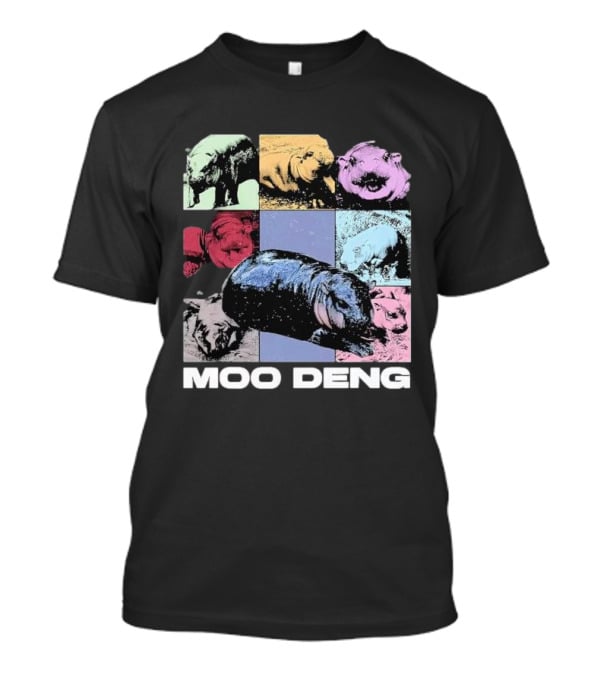 Moo Deng Era Cute Baby Hippo Pop T-Shirt