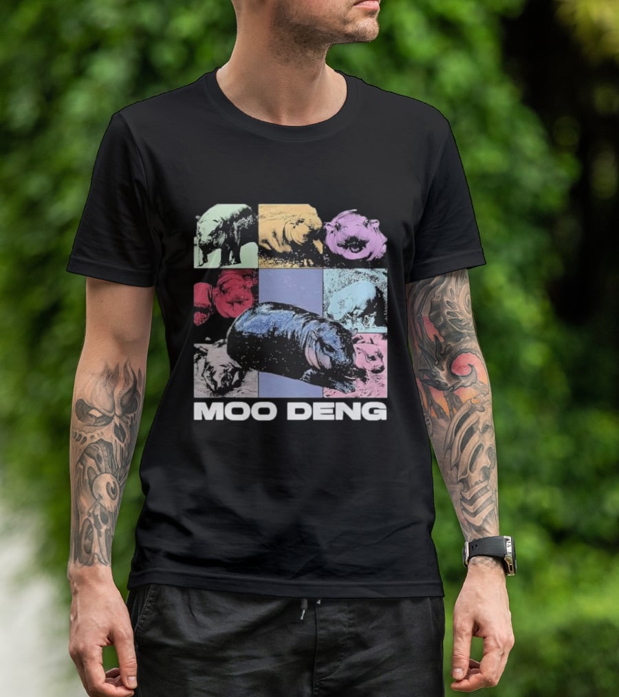 Moo Deng Era Cute Baby Hippo Pop T-Shirt