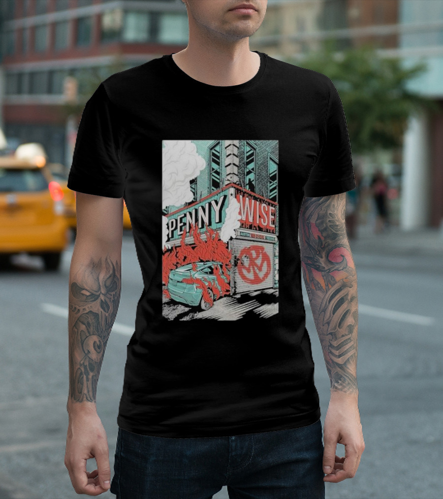 Pennywise Mohawk Austin Texas Show Oct 02 T-Shirt