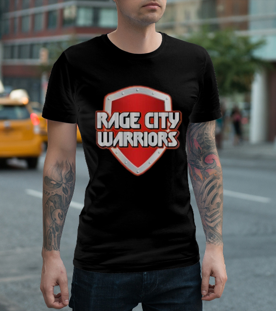Rage City Warriors Shield Emblem T-Shirt