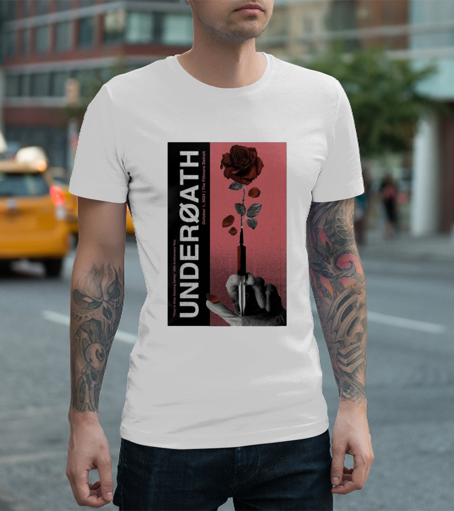 UNDEROATH Voyeurist Tour Oct 1 2024 The Fillmore Detroit T-Shirt