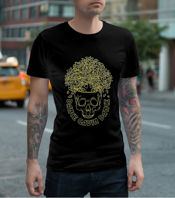 Dance Gavin Dance Skull Tree Neon Line T-Shirt