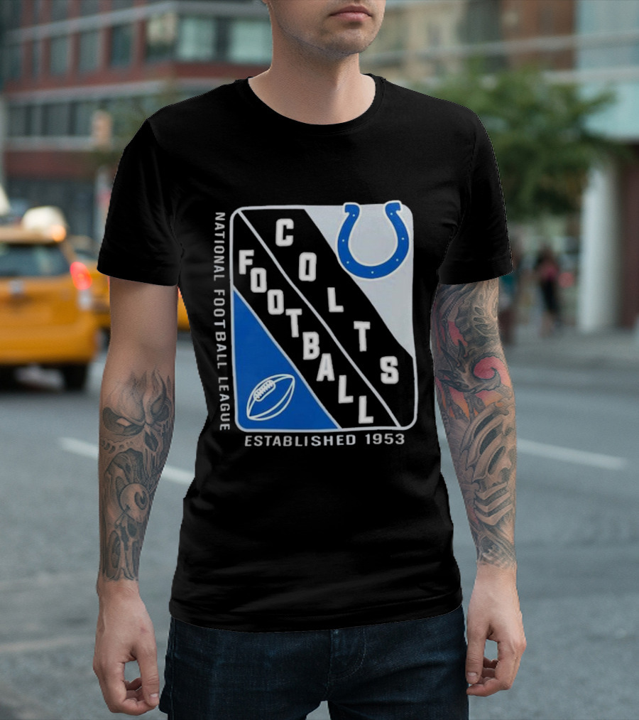 NATIONAL FOOTBALL LEAGUE COLTS FOOTBALL ESTABLISHED 1953 T-Shirt