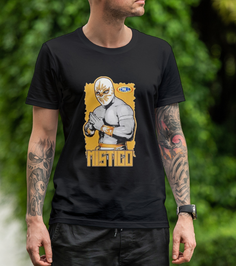 Místico CMLL Rey Plata Y Oro Luchador Masked Wrestler T-Shirt