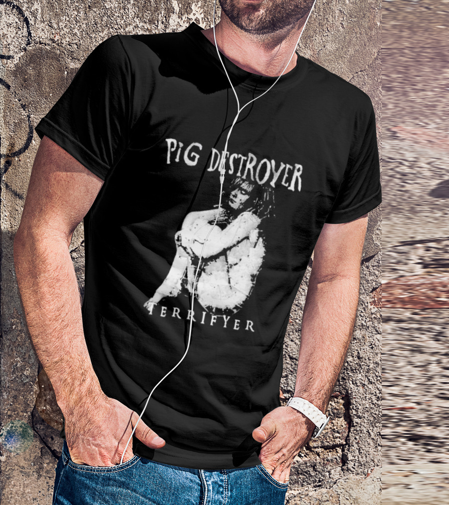 Pig Destroyer Terrifyer Ladies Cropped Dark Aesthetic T-Shirt