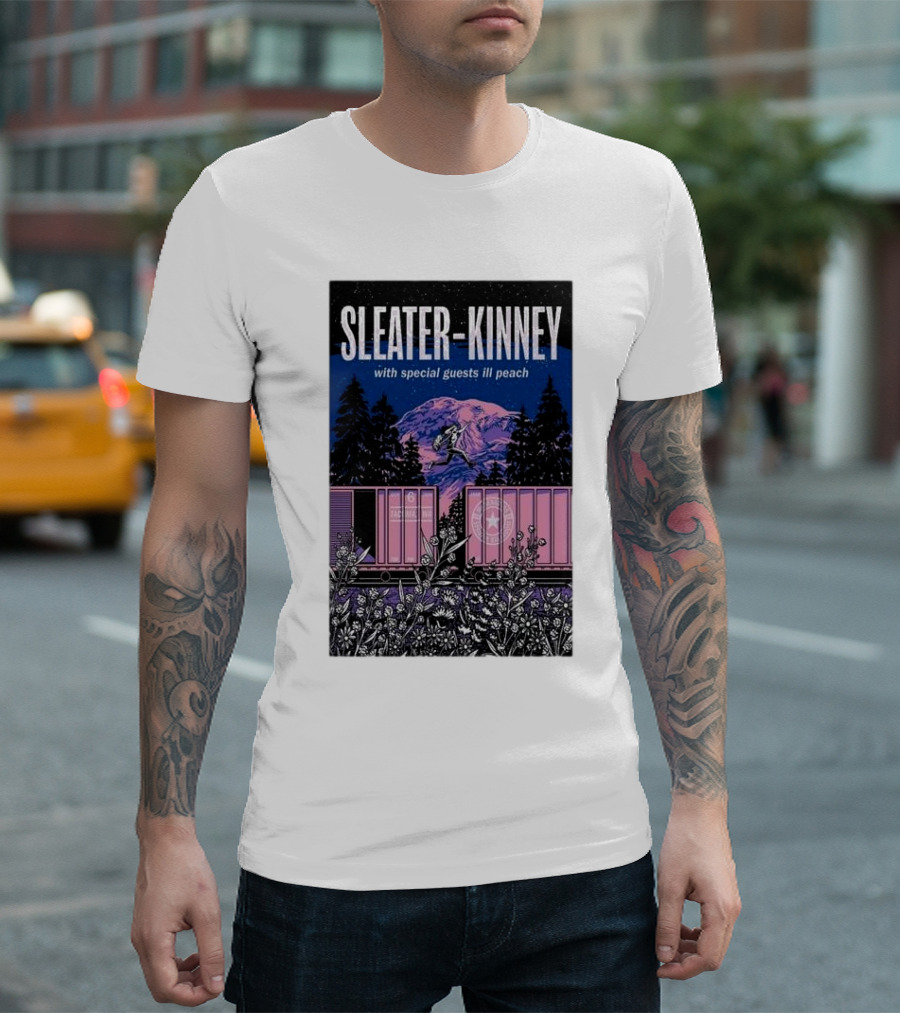 Sleater-Kinney with Special Guests Ill Peach Oct 06 2024 Tacoma WA T-Shirt