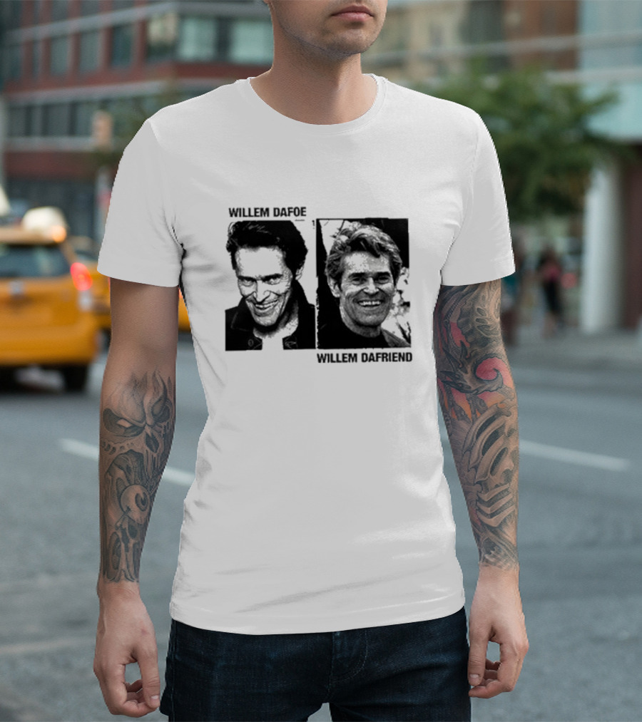 Willem Dafoe Willem Dafriend Contrasting Expressions T-Shirt