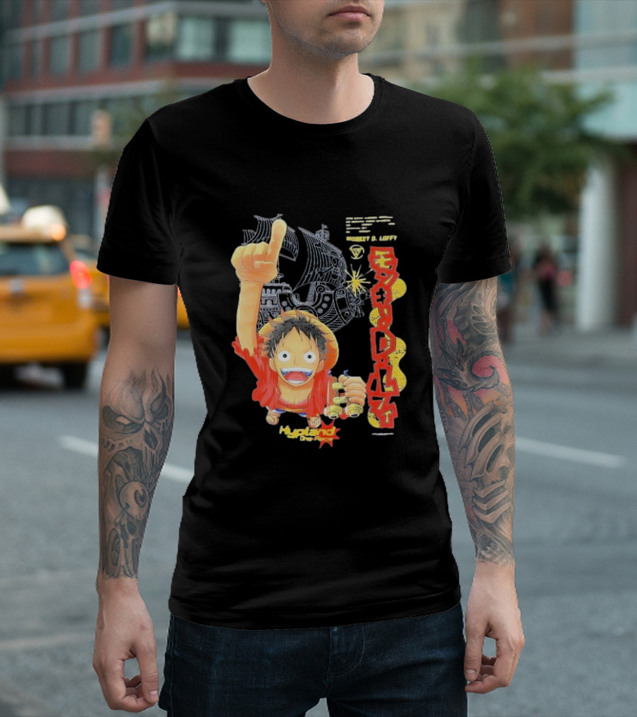 Monkey D. Luffy Adventures Defeating Famous Opponents Bounty Over 400000000 Hypland One Piece Ship T-Shirt