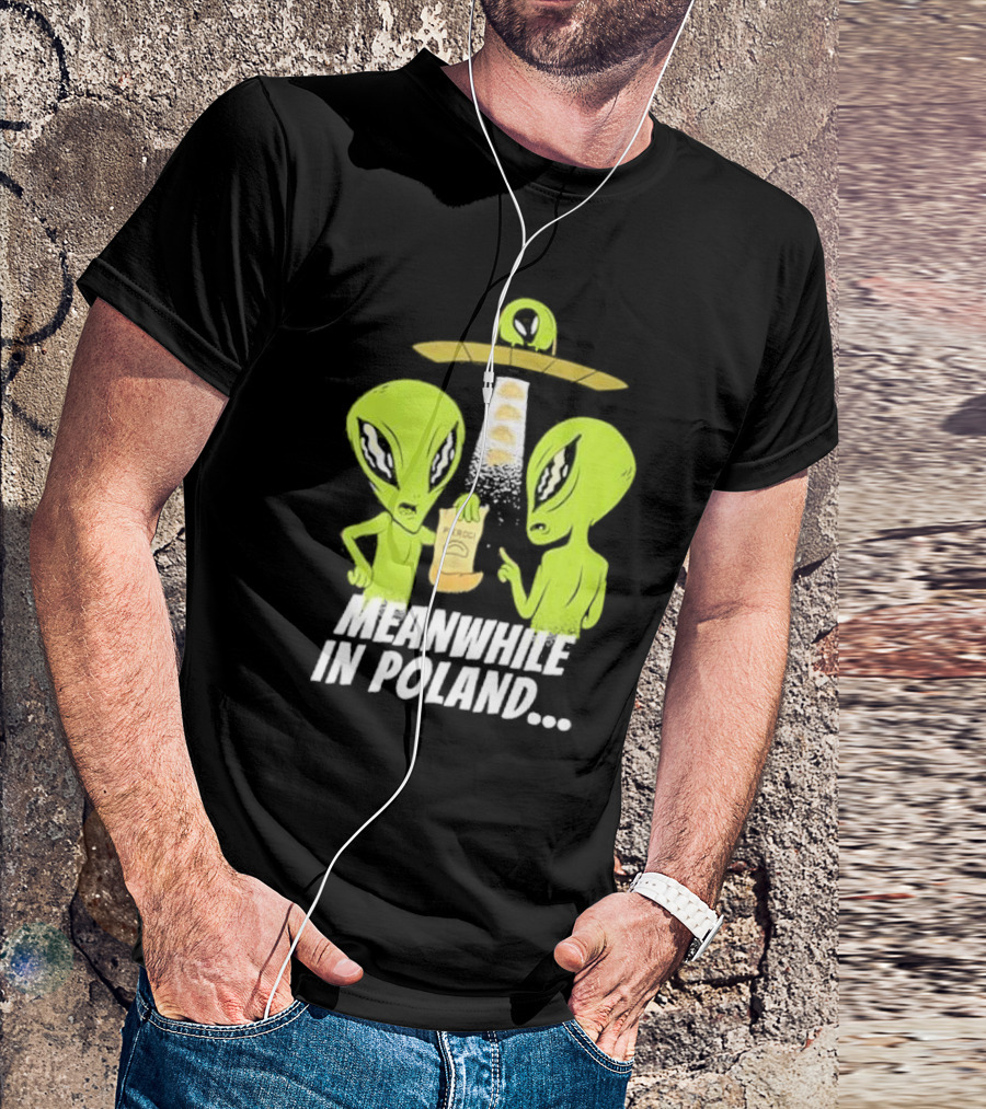 Meanwhile In Poland Alien Abduction Pierogi T-Shirt