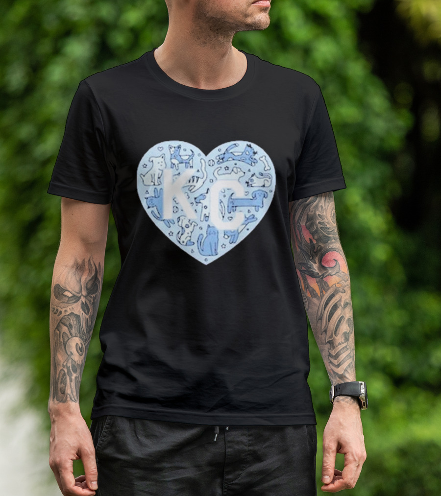 KC Pet Project Heart Cats Dogs Animal T-Shirt
