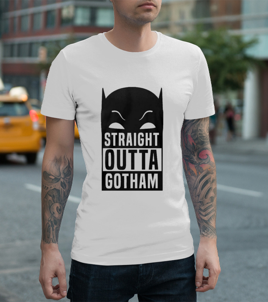 Straight Outta Gotham Batman Silhouette Iconic T-Shirt
