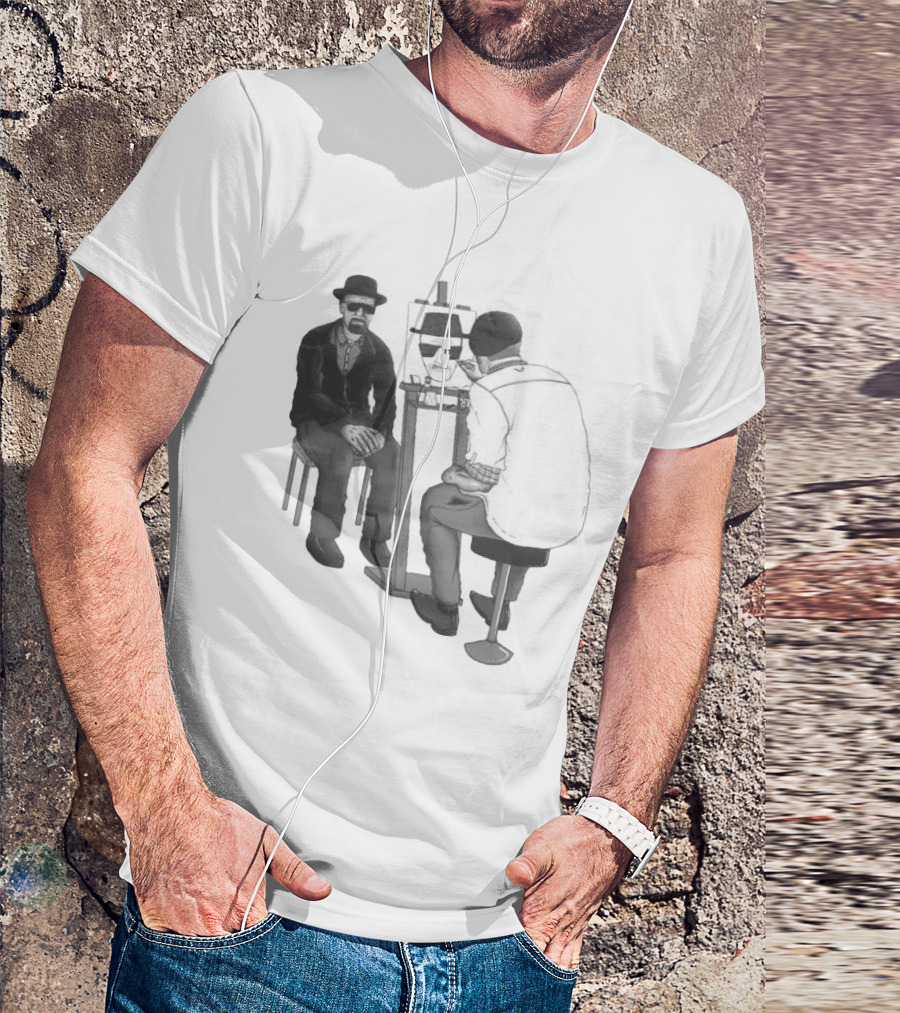 The One Who Draws Breaking Bad Walter White Sketching Himself T-Shirt