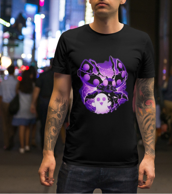 Digi Intelligence Vanilla Moth And Ghost Lightning Purple Aesthetic T-Shirt