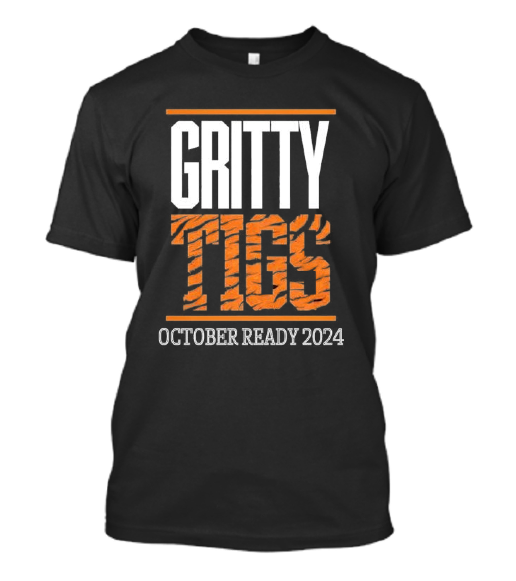 Gritty Tigs October Ready 2024 Tiger Stripes T-Shirt