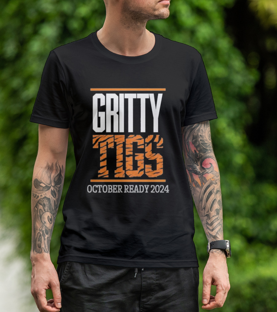 Gritty Tigs October Ready 2024 Tiger Stripes T-Shirt