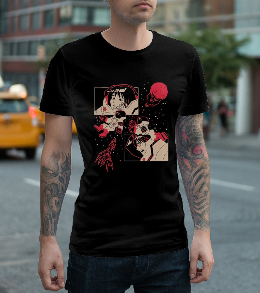 I Will Find You Wherever You Are Japu Space Comic Astronaut Red Planet T-Shirt
