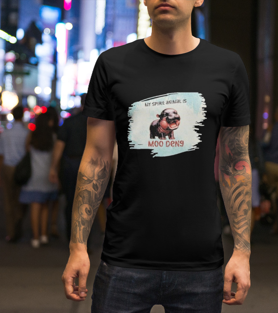 My Spirit Animal Is Moo Deng Hippopotamus T-Shirt