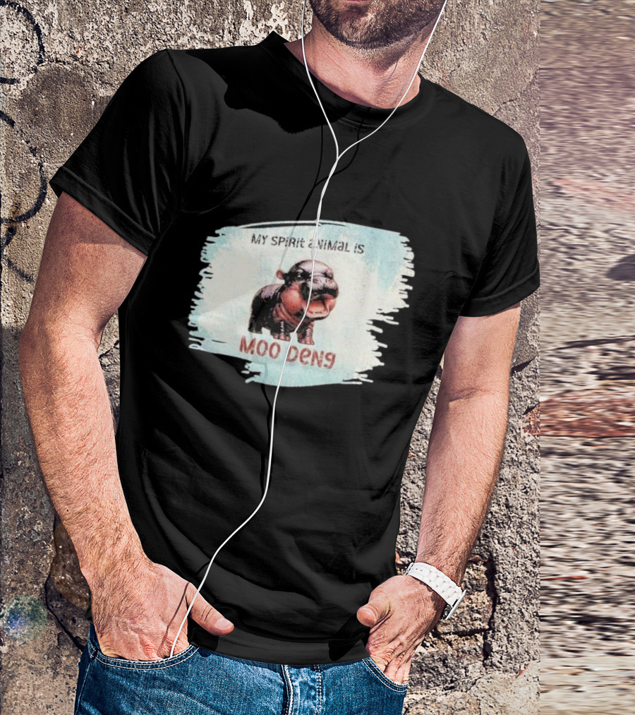 My Spirit Animal Is Moo Deng Hippopotamus T-Shirt