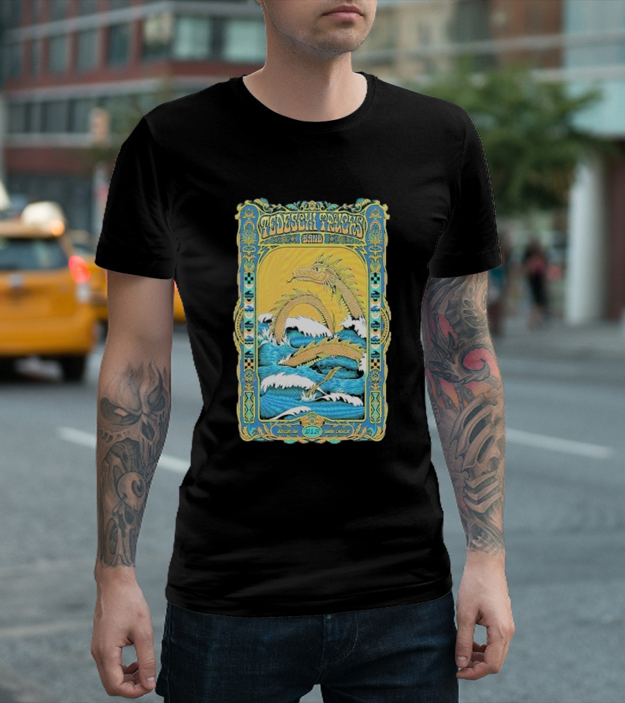 Tedeschi Trucks Band Oct 5 2024 Wang Theatre Boston Ma Mythical Dragon Sea T-Shirt