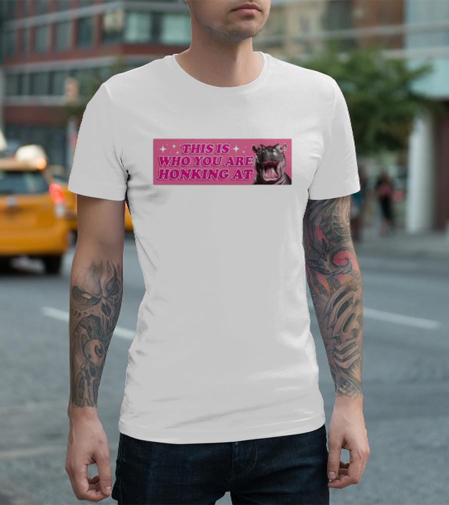 This Is Who You Are Honking At Hippo T-Shirt