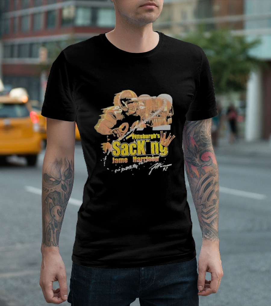 James Harrison Pittsburgh Steelers SacKing Pittsburgh's 92 T-Shirt