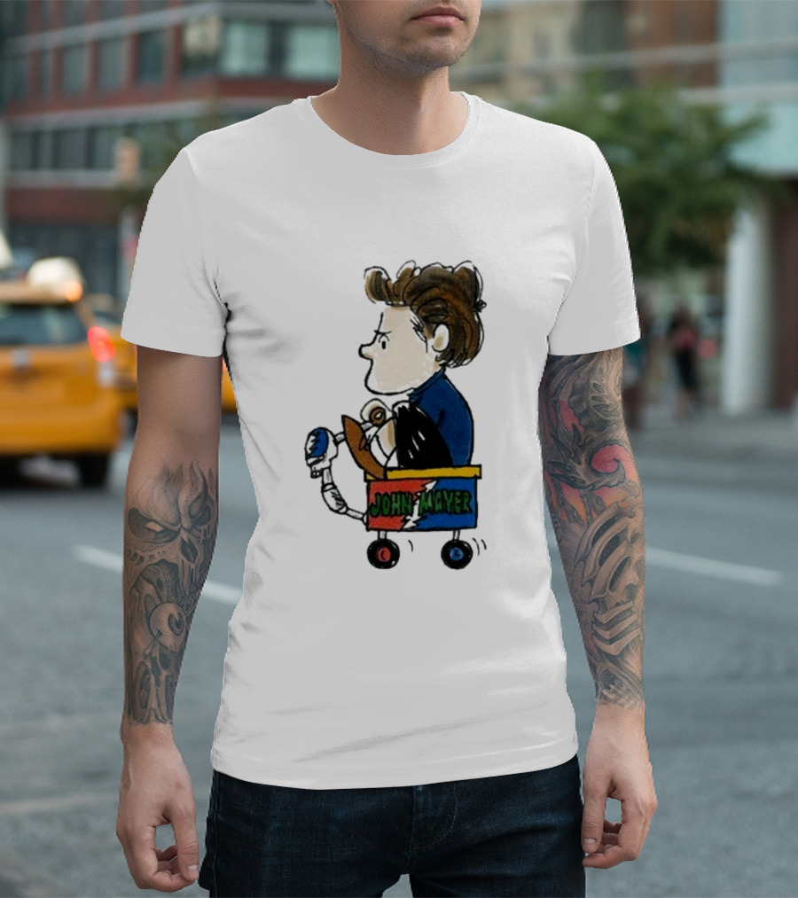 JOHN MAYER 2024 Peanuts Grateful Dead Inspired Wagon T-Shirt