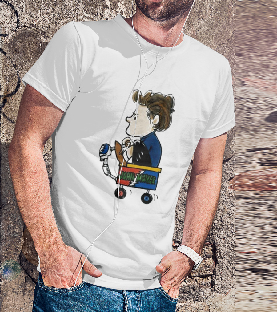 JOHN MAYER 2024 Peanuts Grateful Dead Inspired Wagon T-Shirt