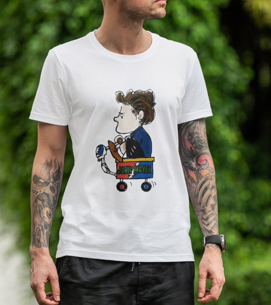 JOHN MAYER 2024 Peanuts Grateful Dead Inspired Wagon T-Shirt