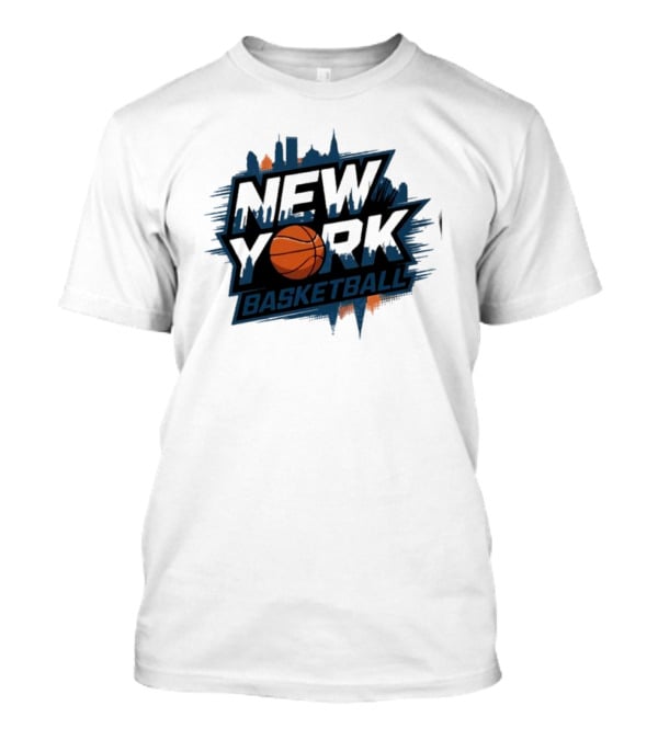 New York City Skyline Basketball T-Shirt