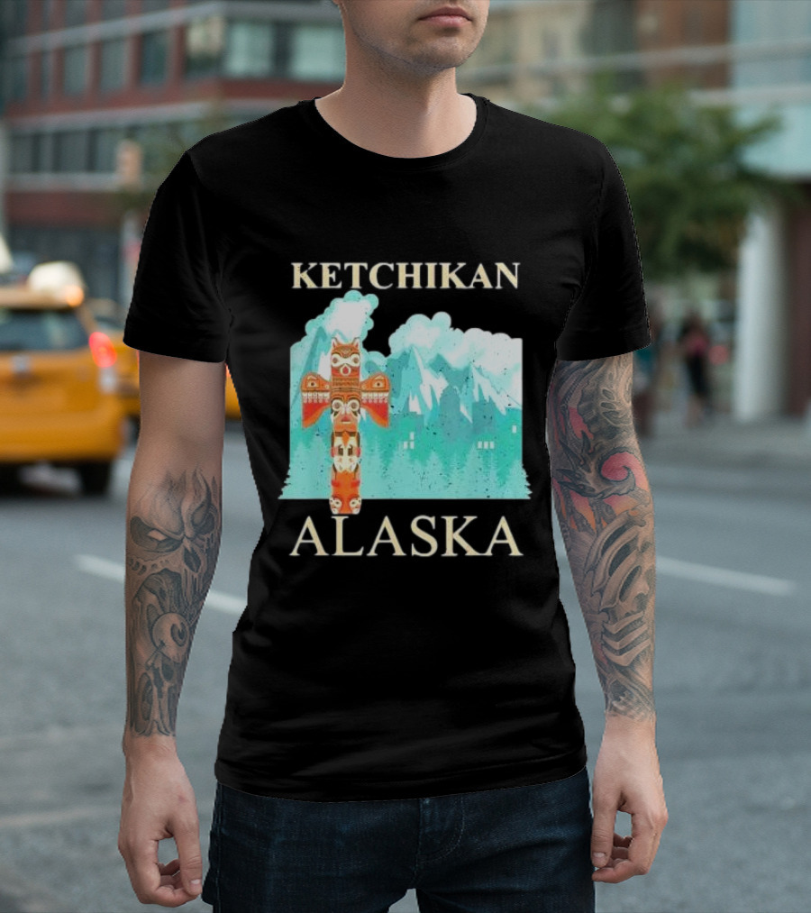 Ketchikan Alaska Native American Indian Totem T-Shirt