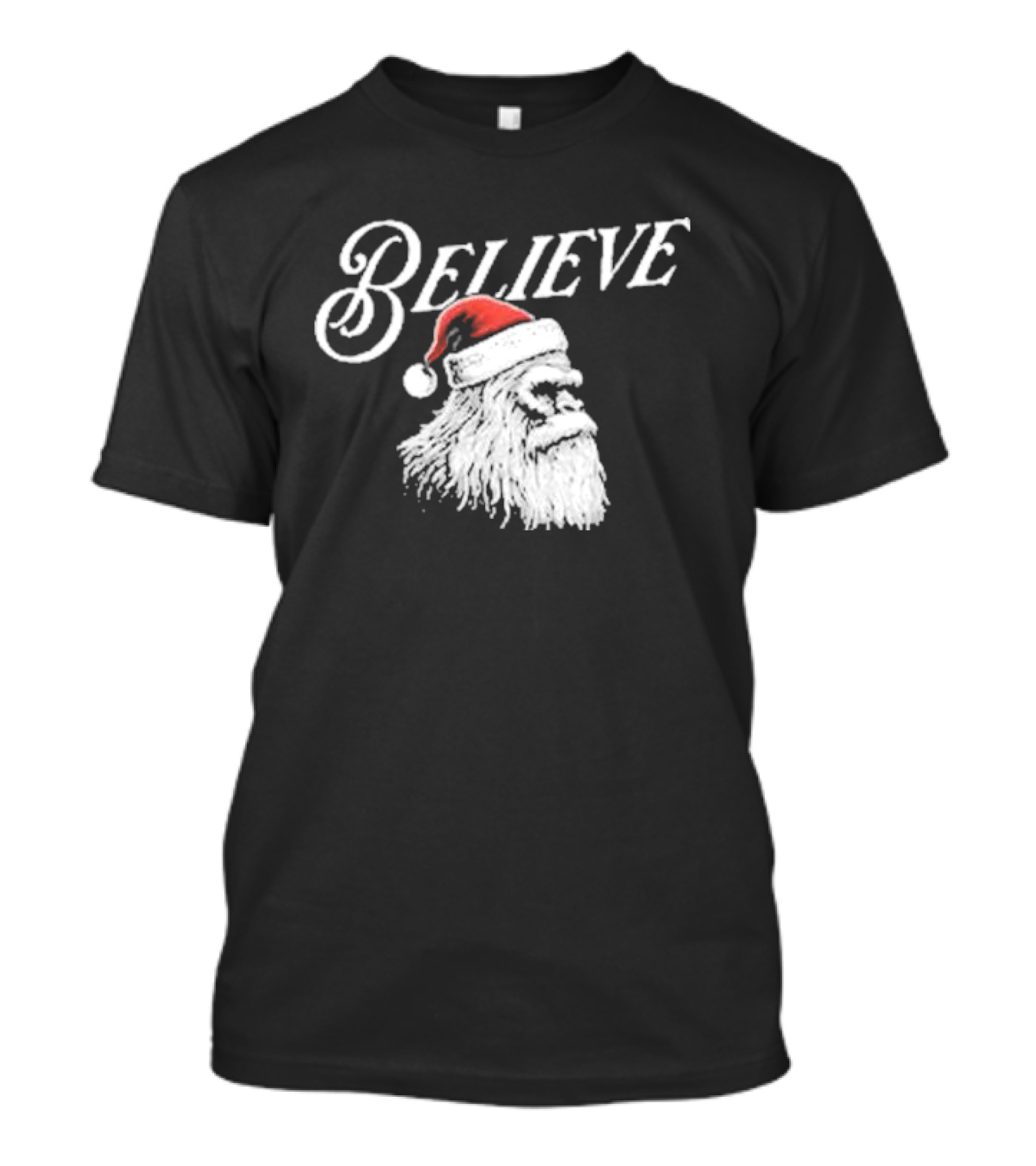 Believe Santa Sasquatch T-Shirt
