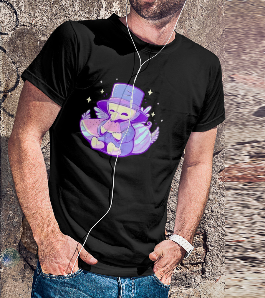 Plague Doctor Eating Watermelon Cute Kawaii T-Shirt